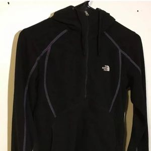 North face black quarter zip sweatshirt small
